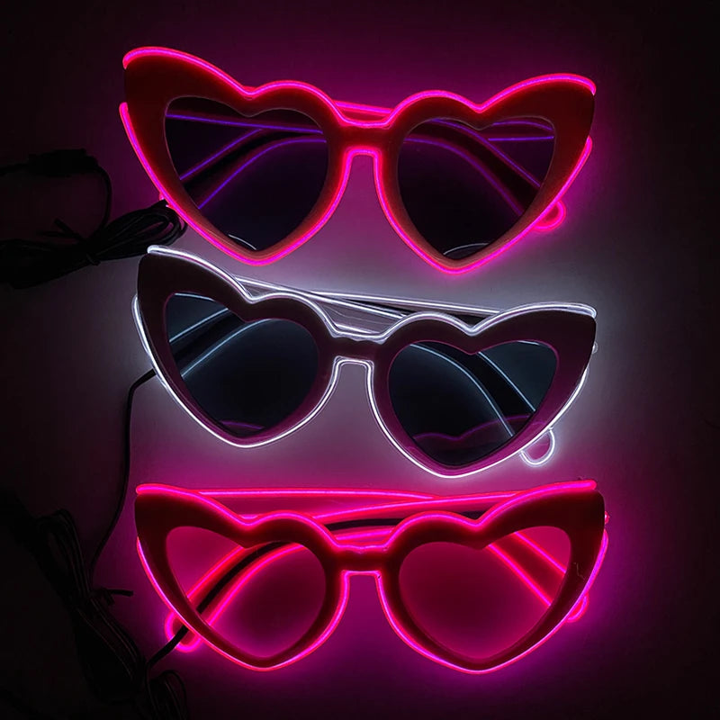 Lunettes Néon LED Lumineuses