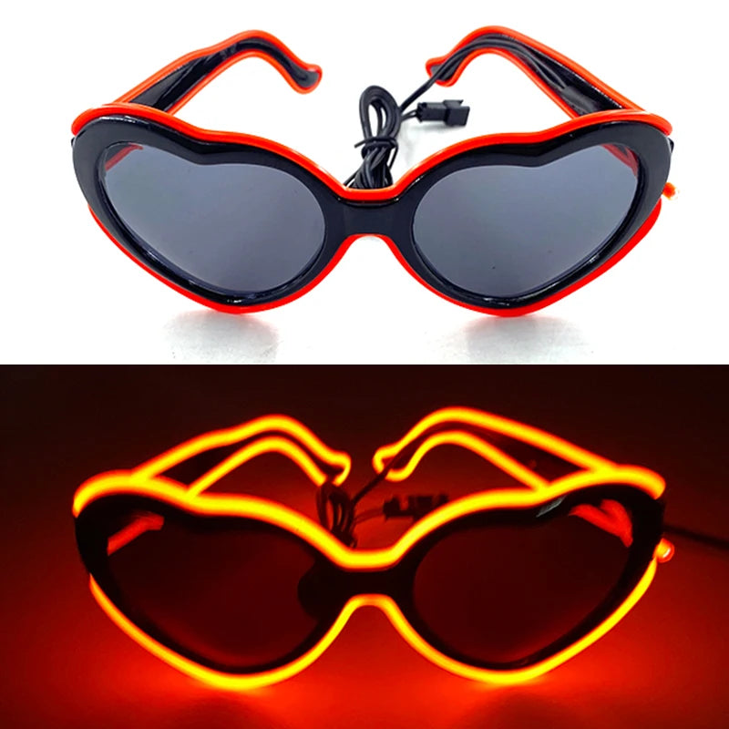 Lunettes Néon LED Lumineuses