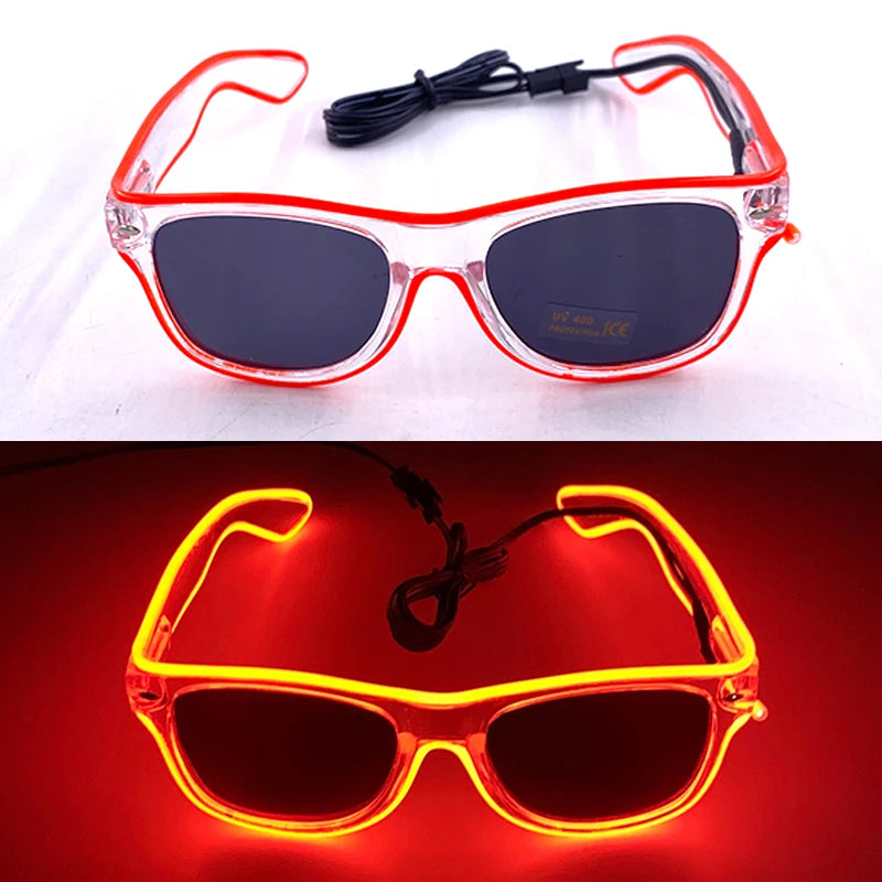 Lunettes Néon LED Lumineuses