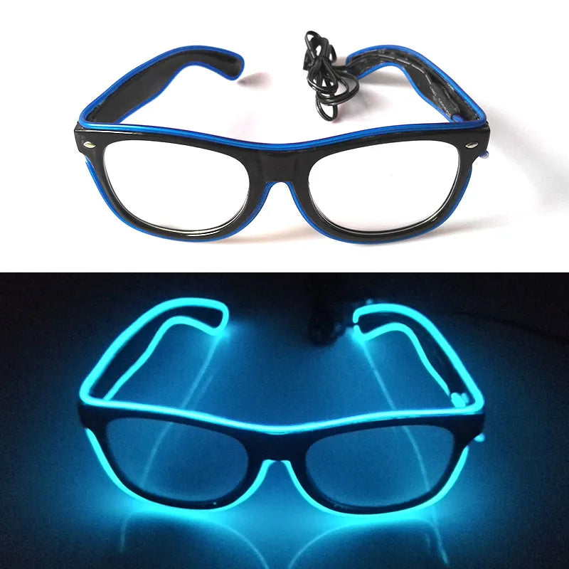 Lunettes Néon LED Lumineuses