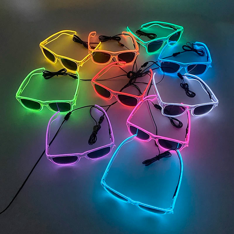 Lunettes Néon LED Lumineuses
