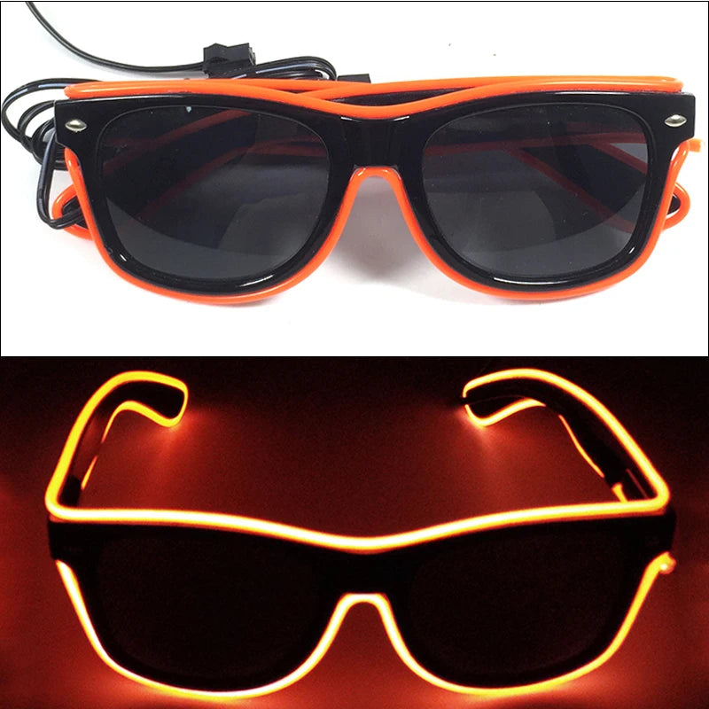Lunettes Néon LED Lumineuses