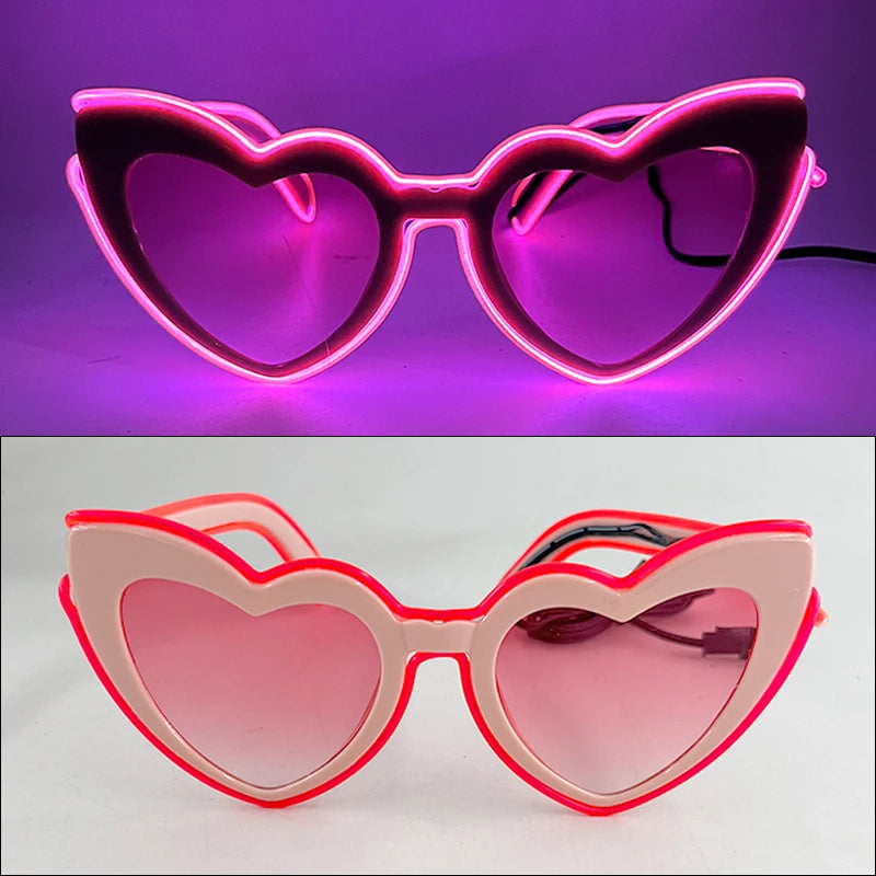 Lunettes Néon LED Lumineuses