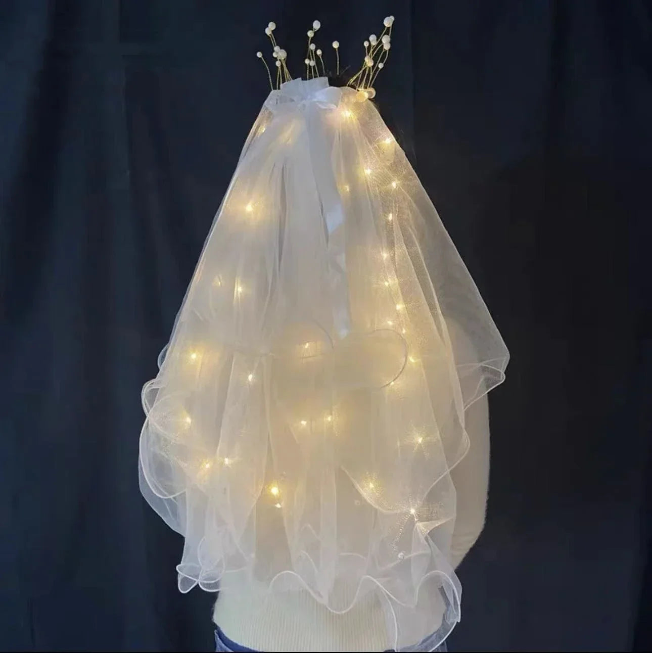 Voile de Mariage Lumineux LED