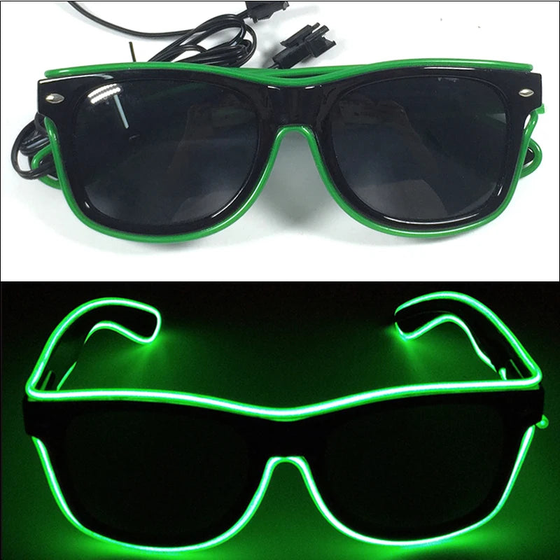 Lunettes Néon LED Lumineuses