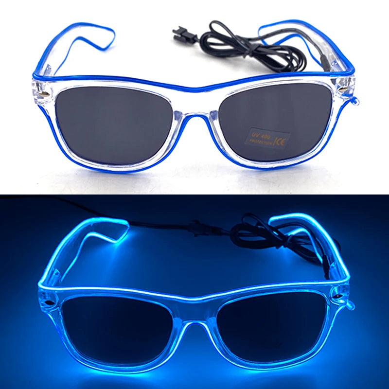 Lunettes Néon LED Lumineuses