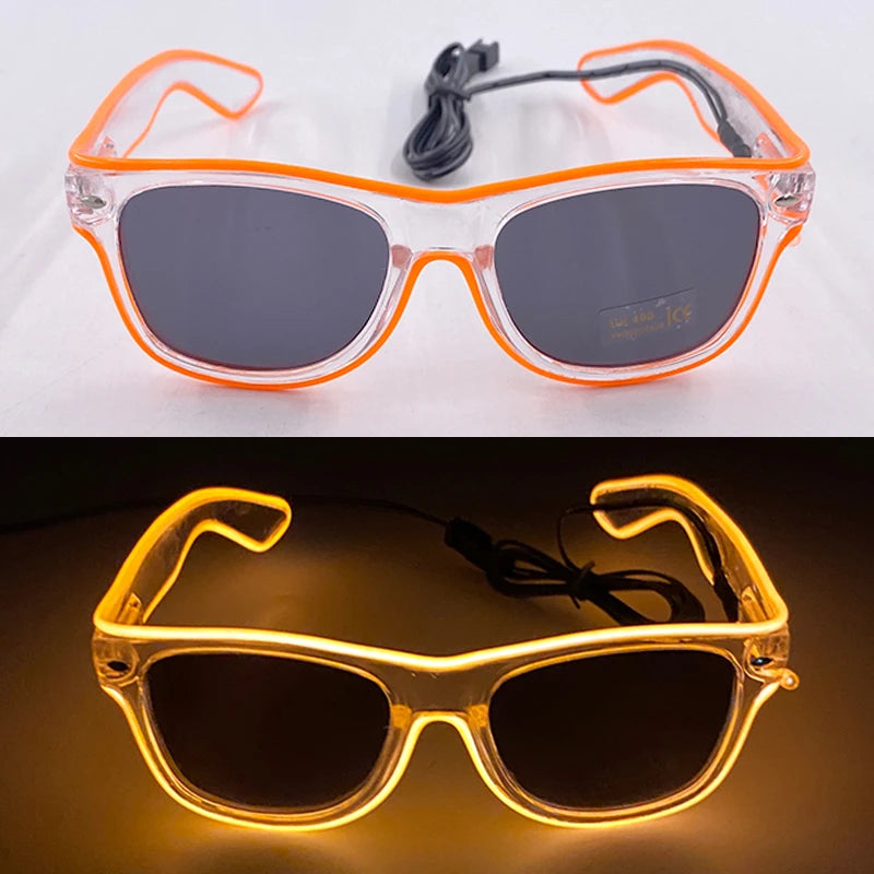 Lunettes Néon LED Lumineuses