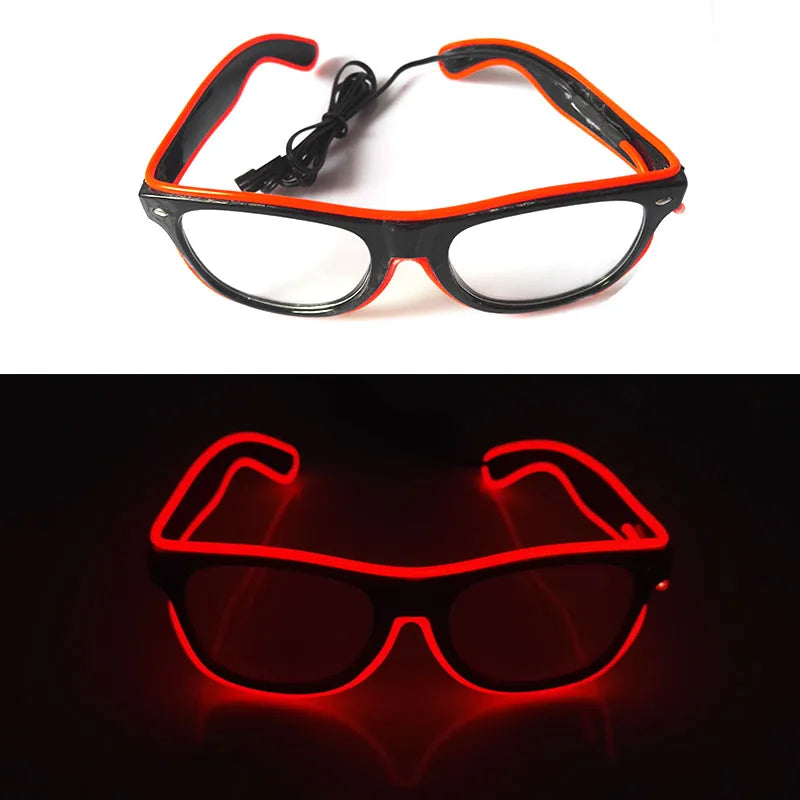 Lunettes Néon LED Lumineuses