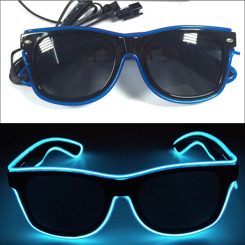 Lunettes Néon LED Lumineuses