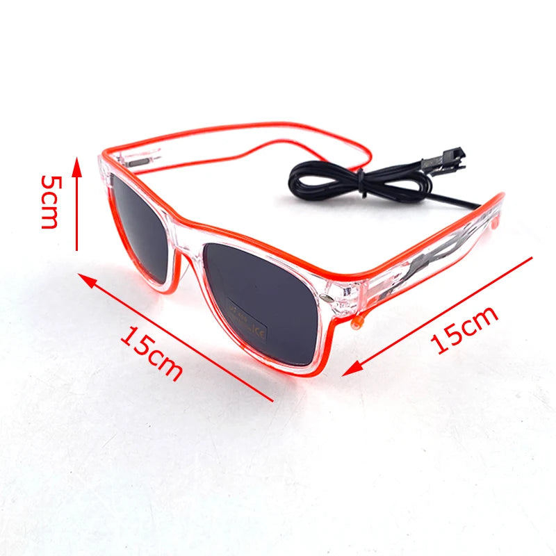Lunettes Néon LED Lumineuses