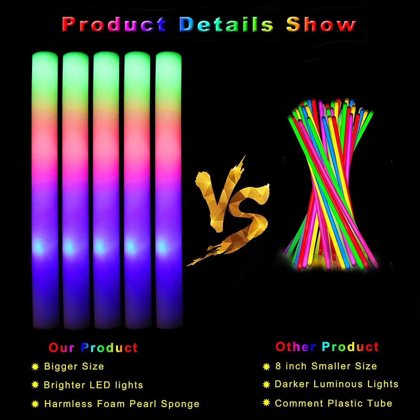 Bâtons Lumineux LED Mousse