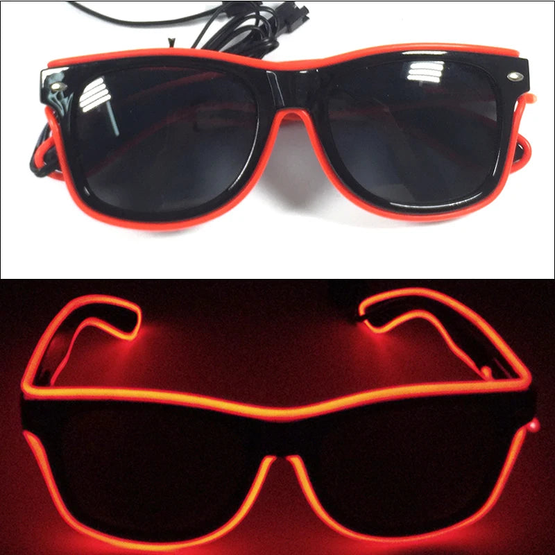 Lunettes Néon LED Lumineuses