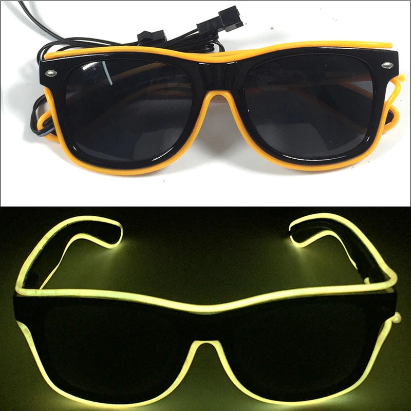 Lunettes Néon LED Lumineuses