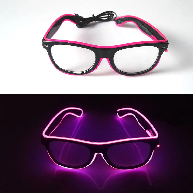 Lunettes Néon LED Lumineuses