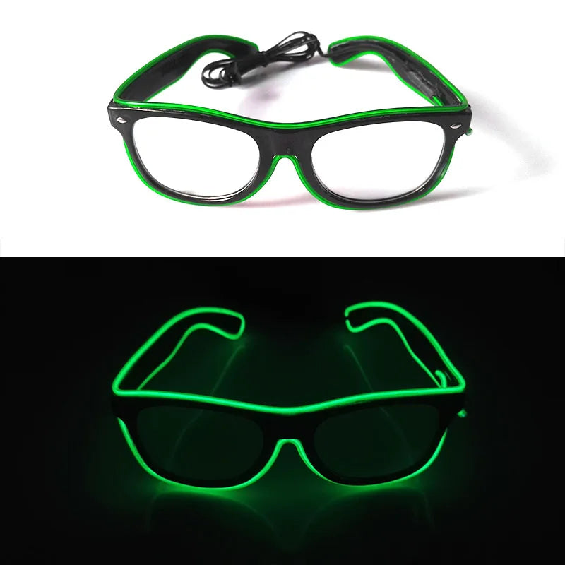 Lunettes Néon LED Lumineuses