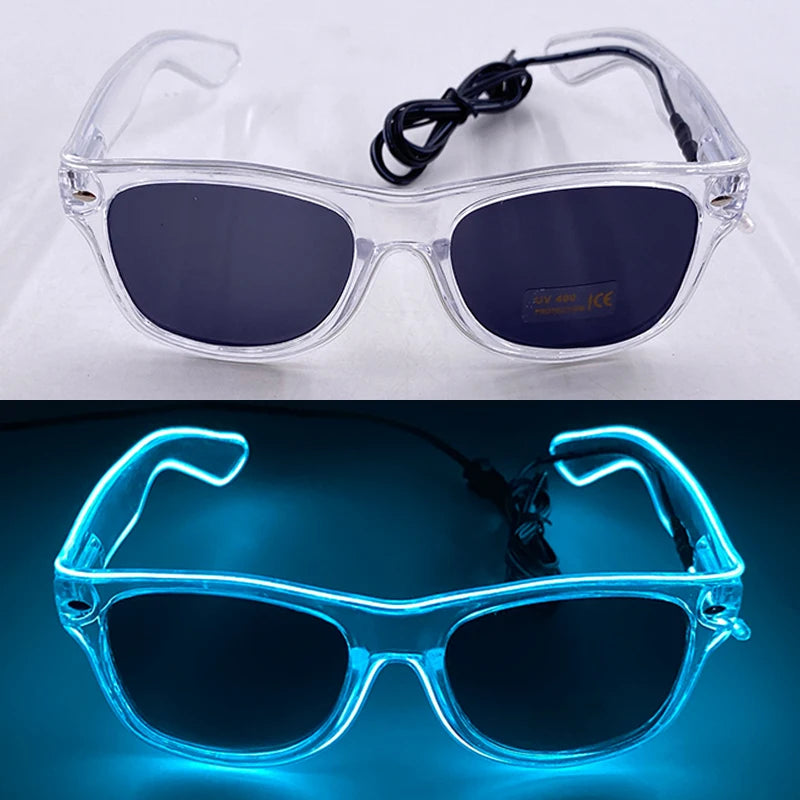 Lunettes Néon LED Lumineuses