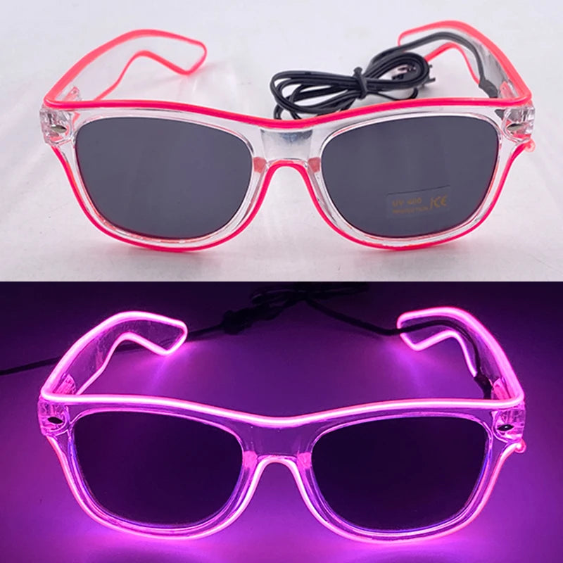Lunettes Néon LED Lumineuses