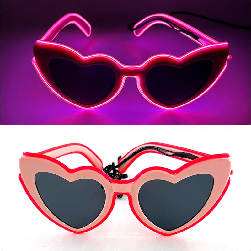 Lunettes Néon LED Lumineuses