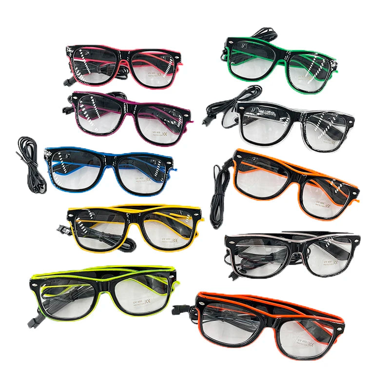 Lunettes Néon LED Lumineuses