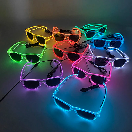 Lunettes Néon LED Lumineuses