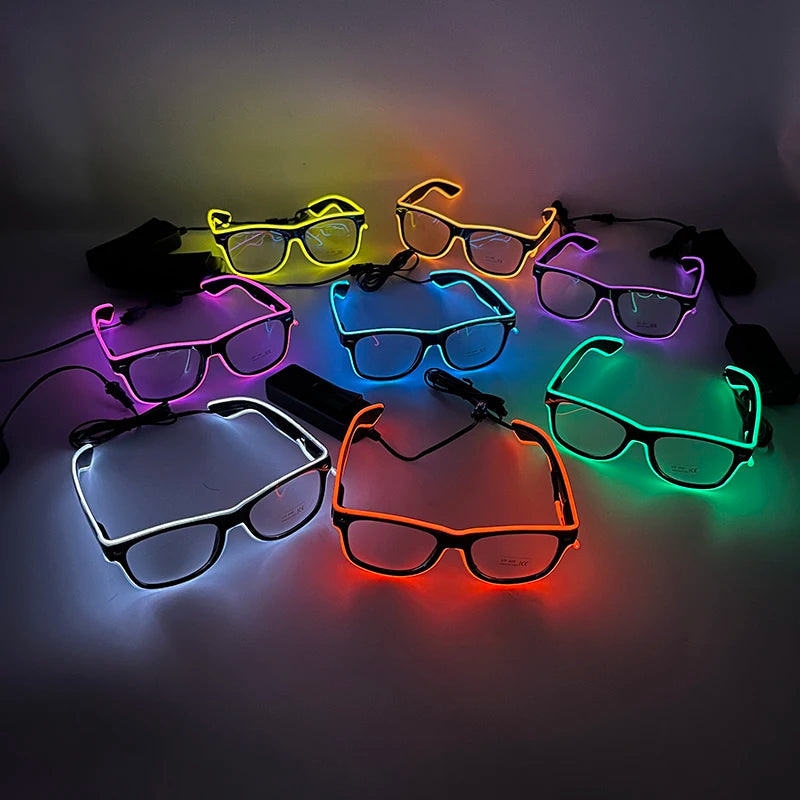 Lunettes Néon LED Lumineuses
