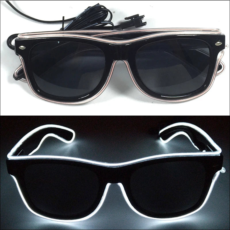 Lunettes Néon LED Lumineuses