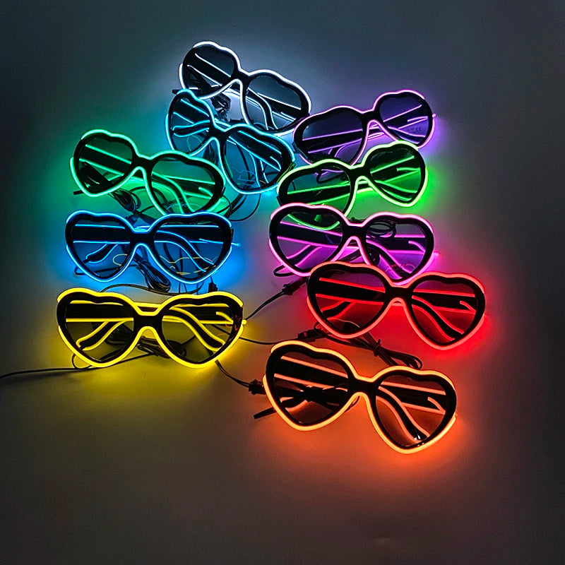 Lunettes Néon LED Lumineuses