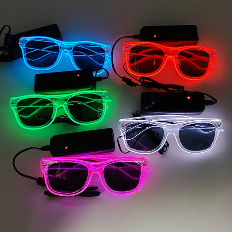 Lunettes Néon LED Lumineuses