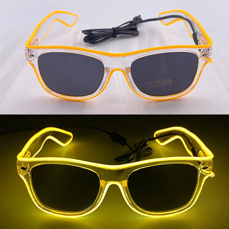 Lunettes Néon LED Lumineuses