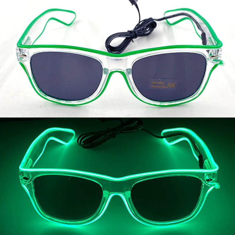 Lunettes Néon LED Lumineuses