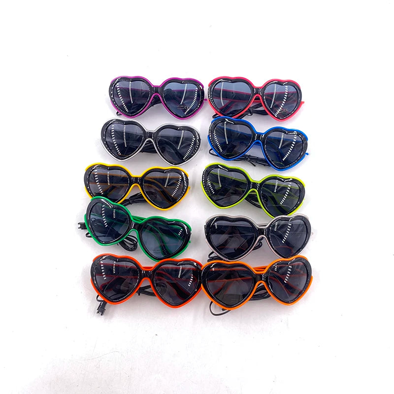 Lunettes Néon LED Lumineuses