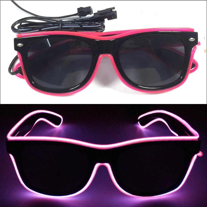 Lunettes Néon LED Lumineuses