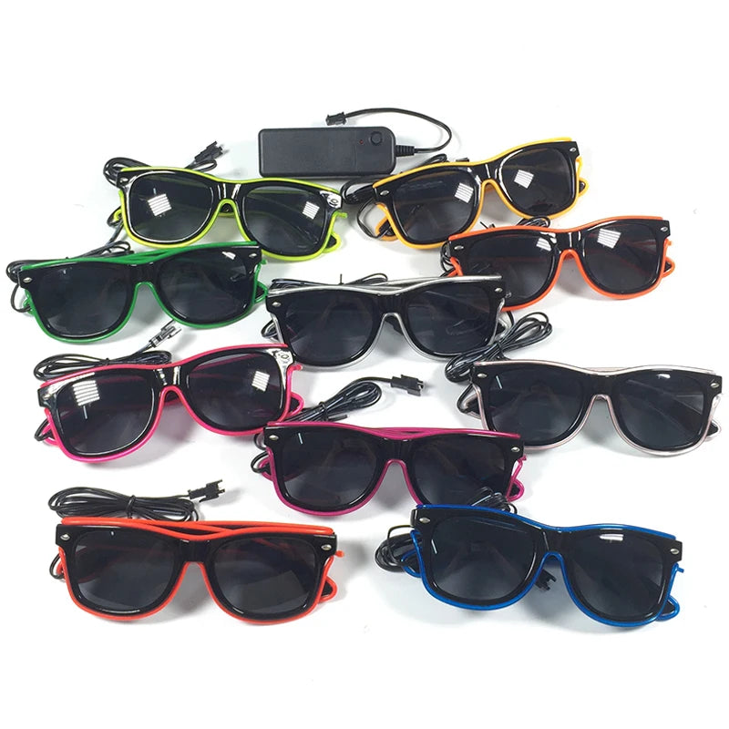 Lunettes Néon LED Lumineuses