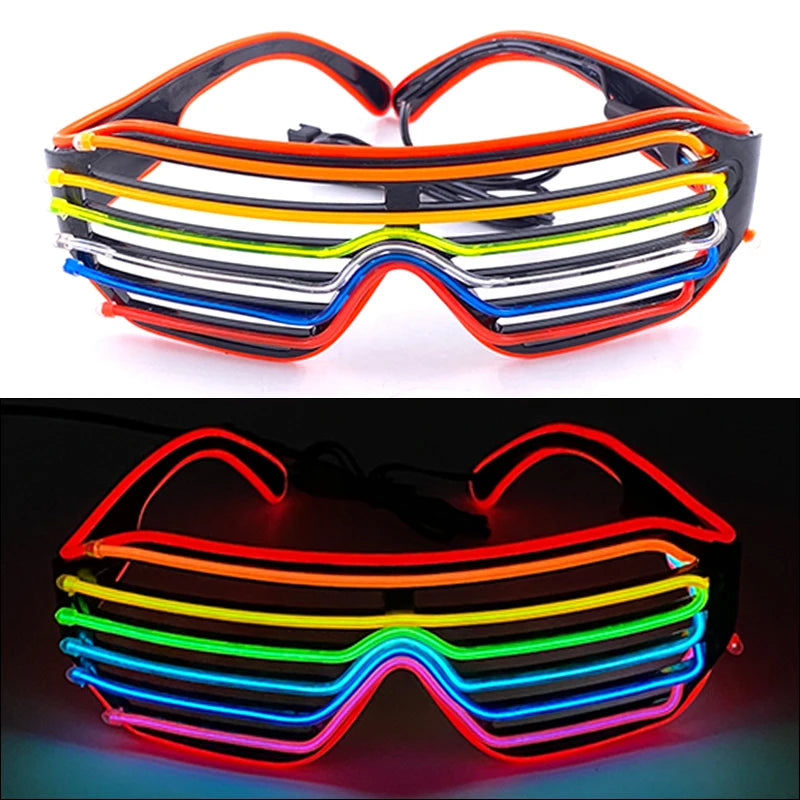 Lunettes Néon LED Lumineuses