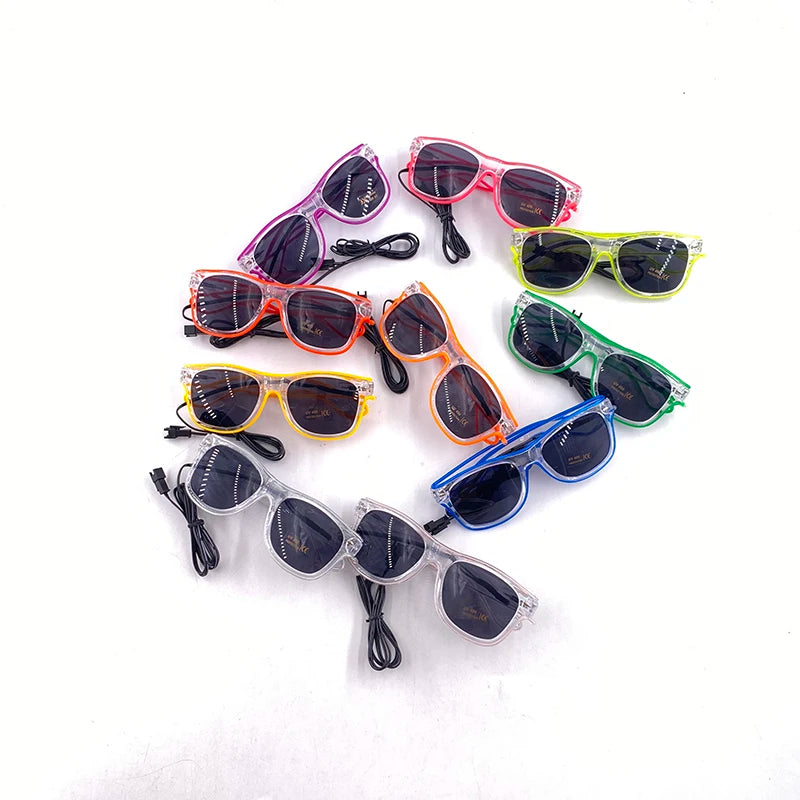 Lunettes Néon LED Lumineuses