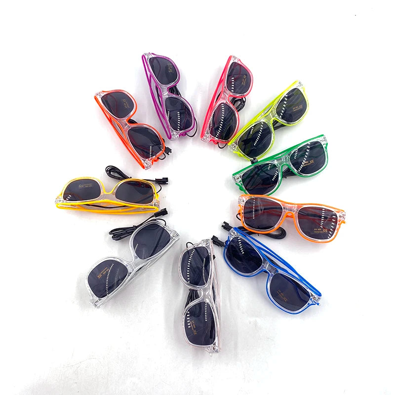 Lunettes Néon LED Lumineuses